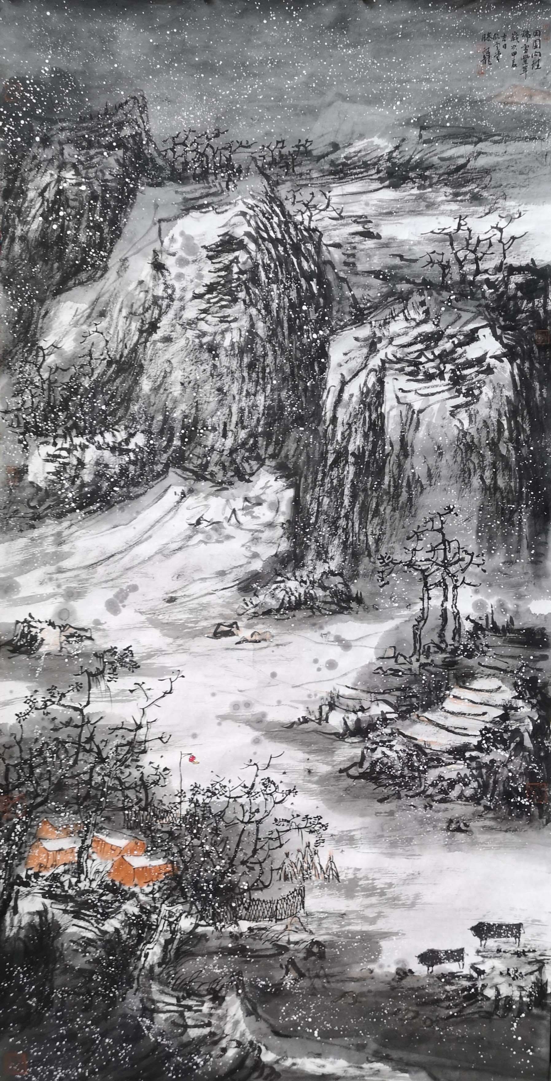 6九三画-滕福龙《田园向往  瑞雪丰年》.jpg