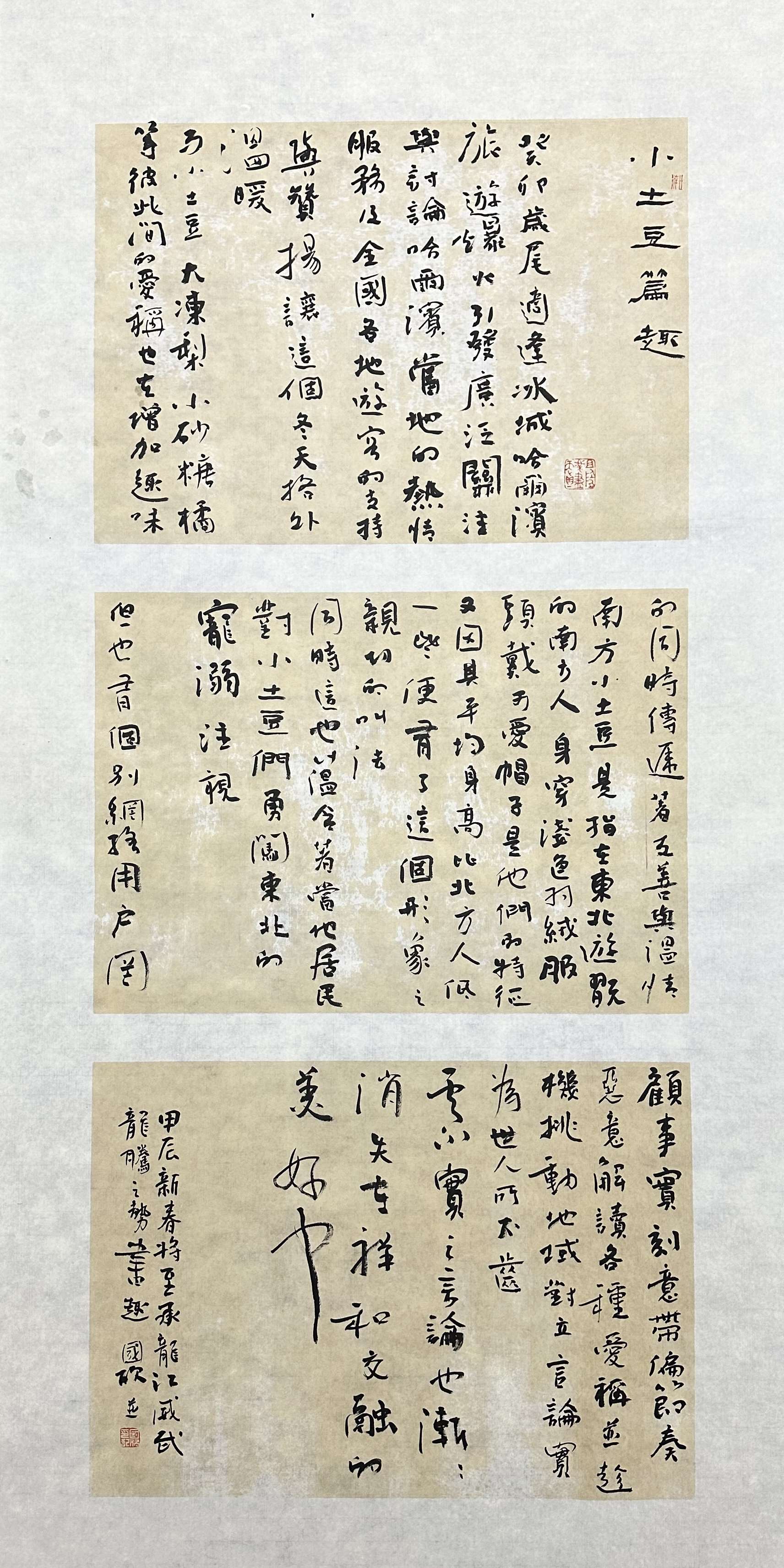 6九三书法-于国欣《小土豆篇趣》.jpg