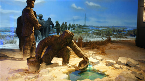 1960年3月19日王进喜率1205钻井队从玉门出发赴萨尔图参加大庆石油